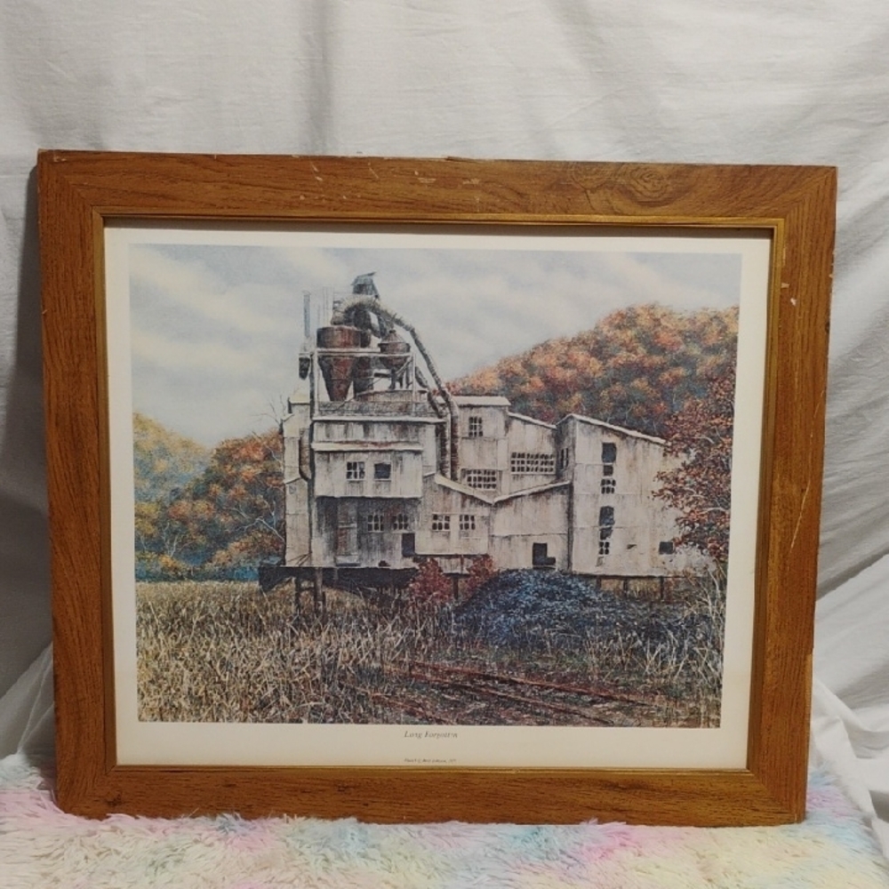 RARE! Brett Johnson Long Forgotten 1977 Framed Landscape Art Print